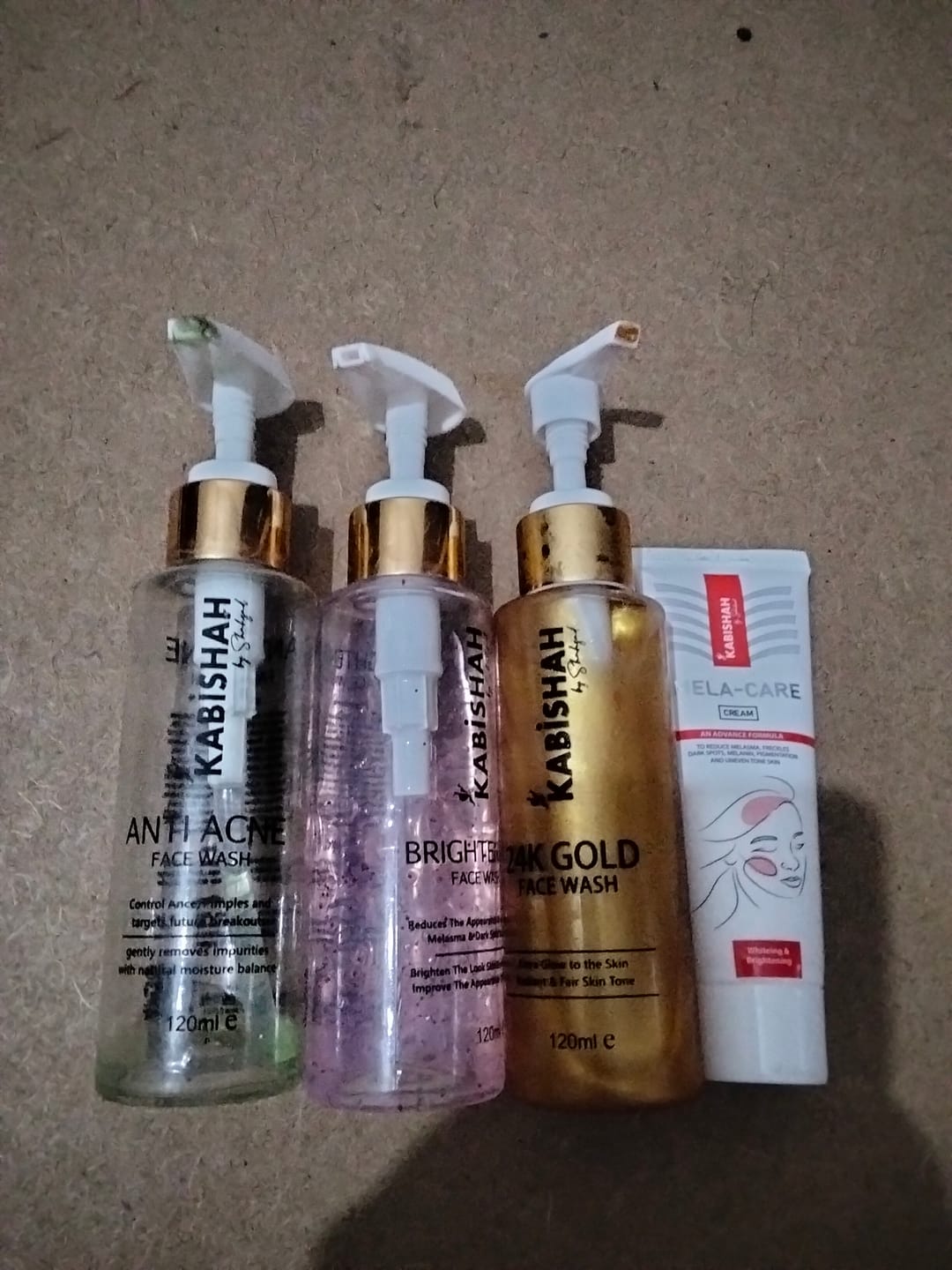 Customer photo review of LuminaBright Whitening Face Wash Double Pack: Duo Glow