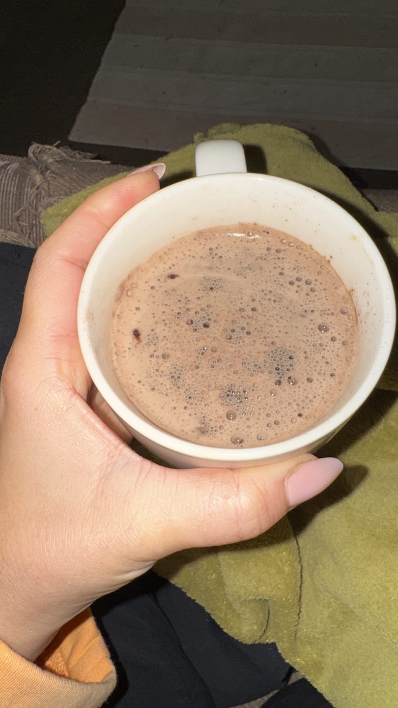 Customer photo review of Protein Hot Chocolate