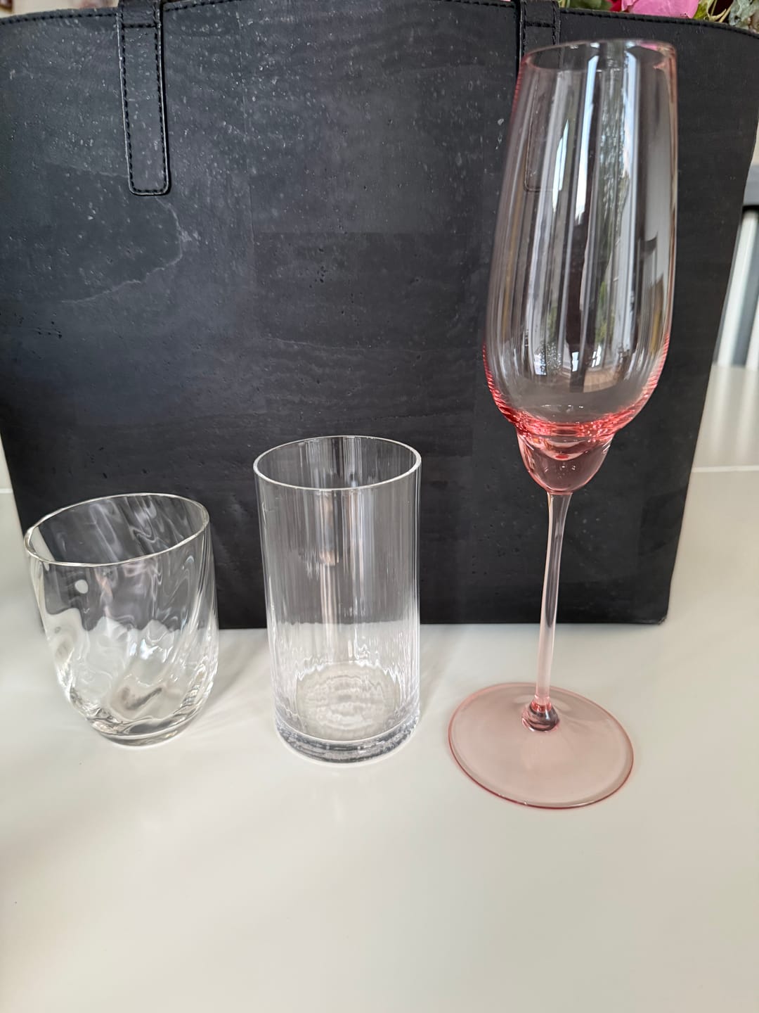 Customer photo review of Crystal Ethel Tumblers (set of 2)