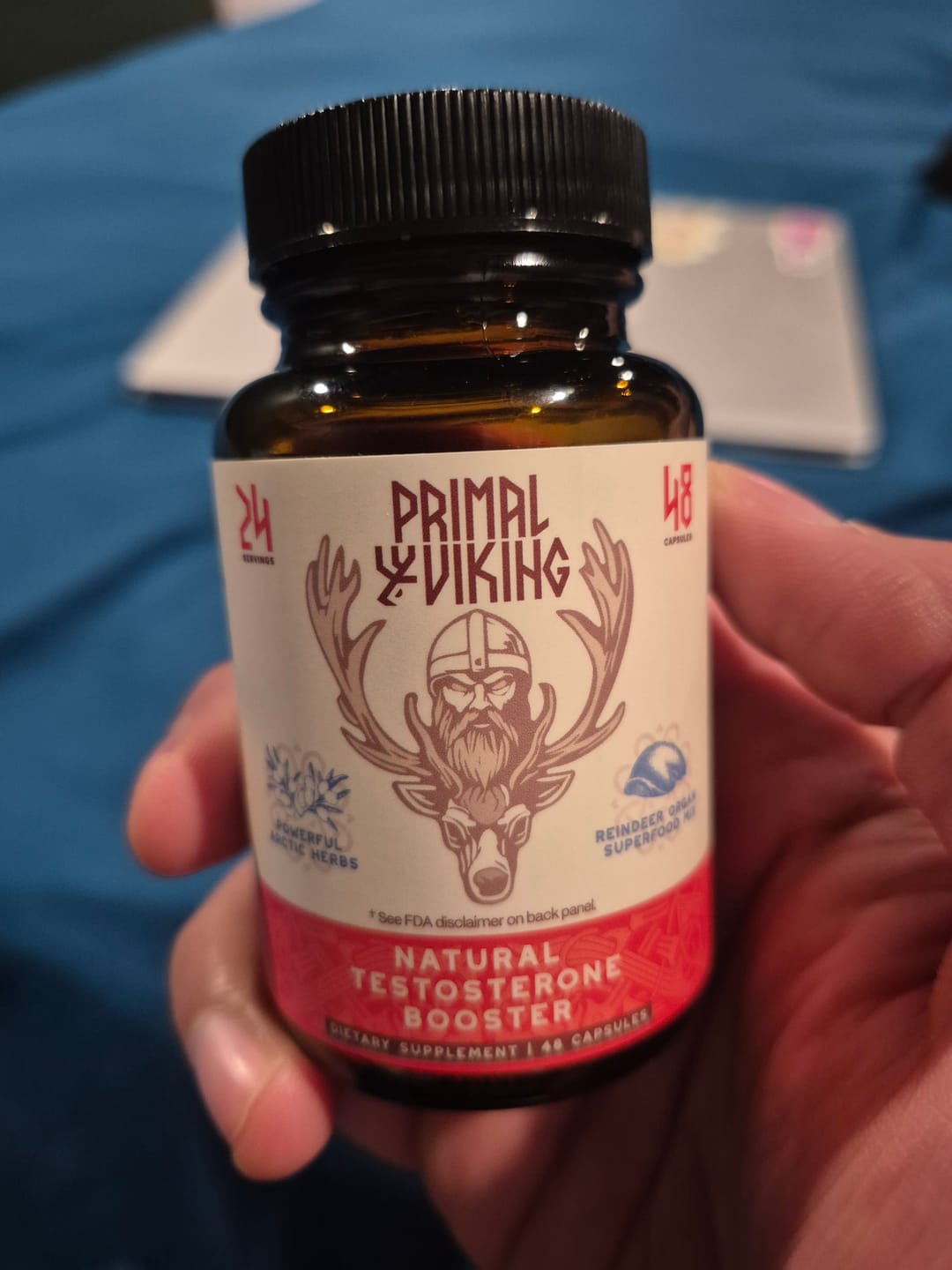 Customer photo review of Primal Reindeer Testosterone Support