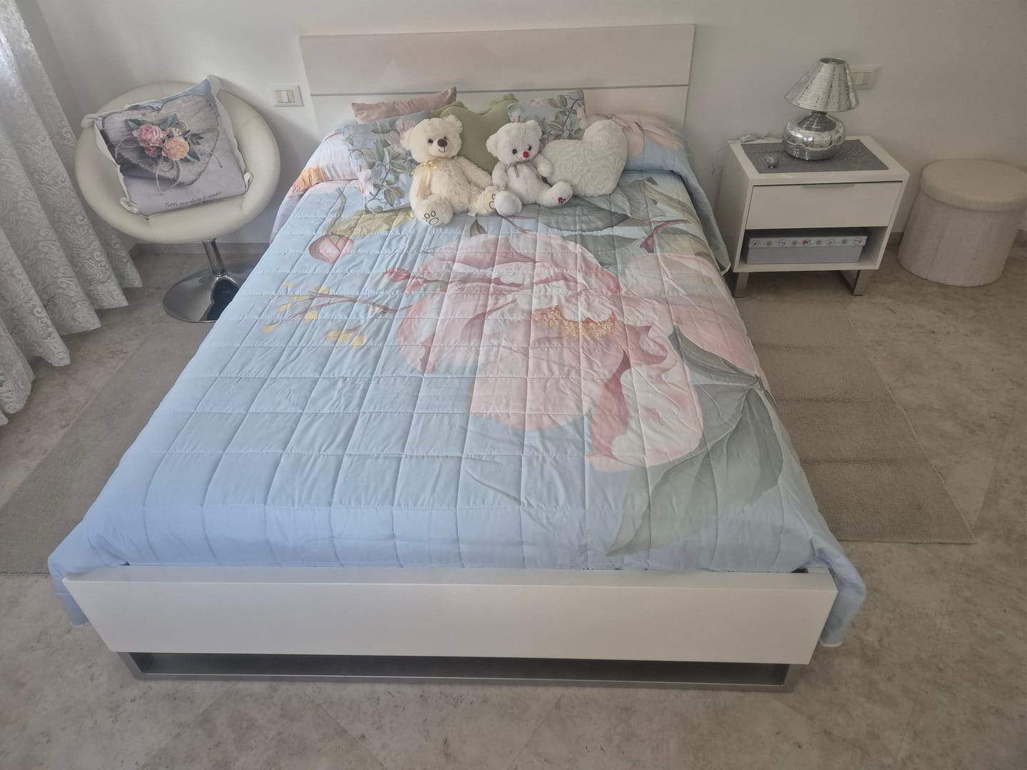Customer photo review of Lenzuola in Cotone, Completo Letto con Federe in Stampa Digitale Floreale F172