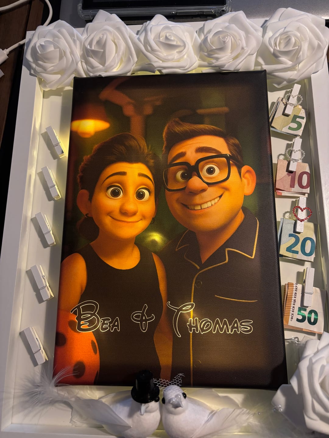 Customer photo review of Personalisierte Leinwand - Animiertes Portrait