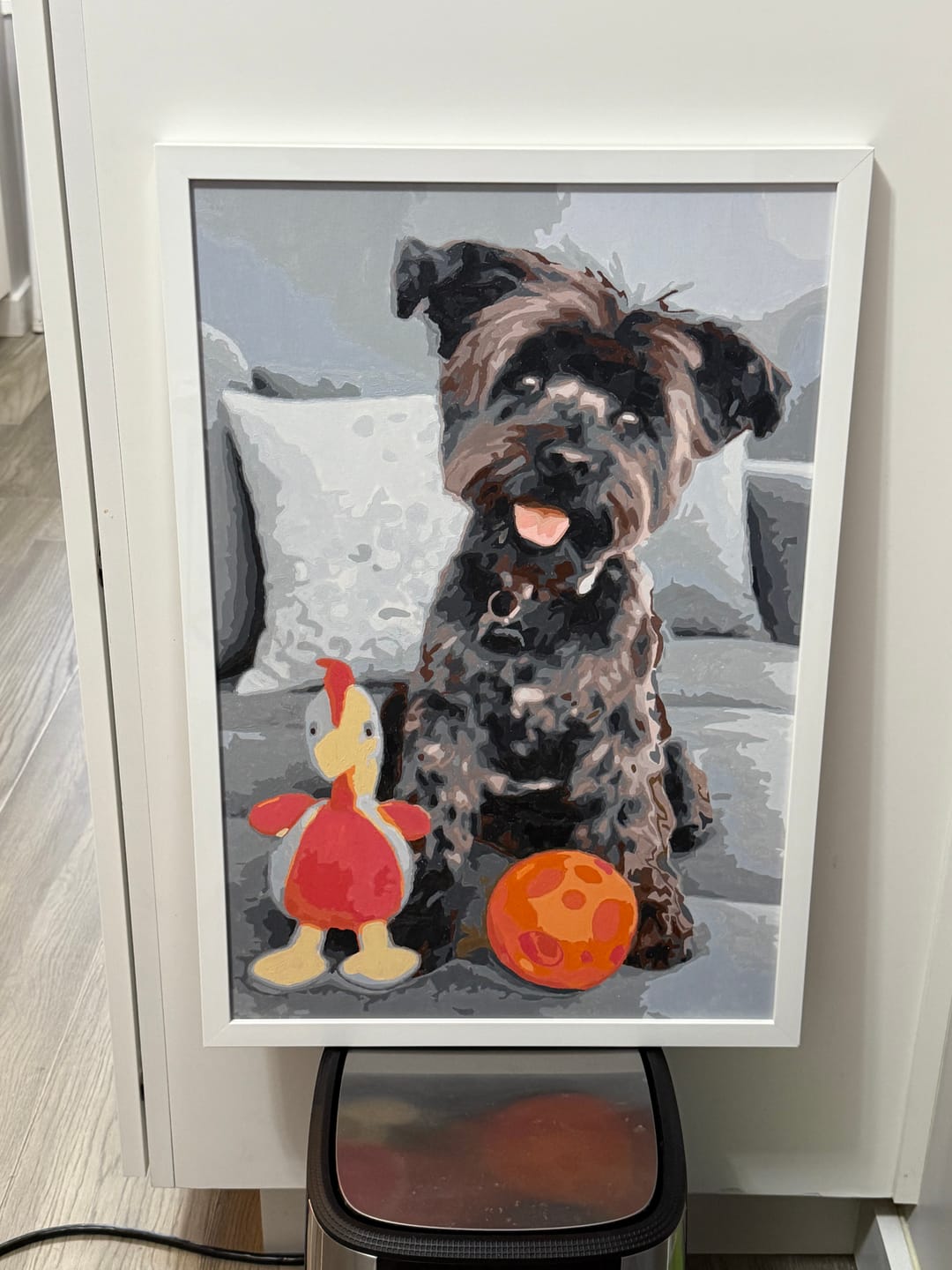 Customer photo review of Custom Paint by Numbers Kit
