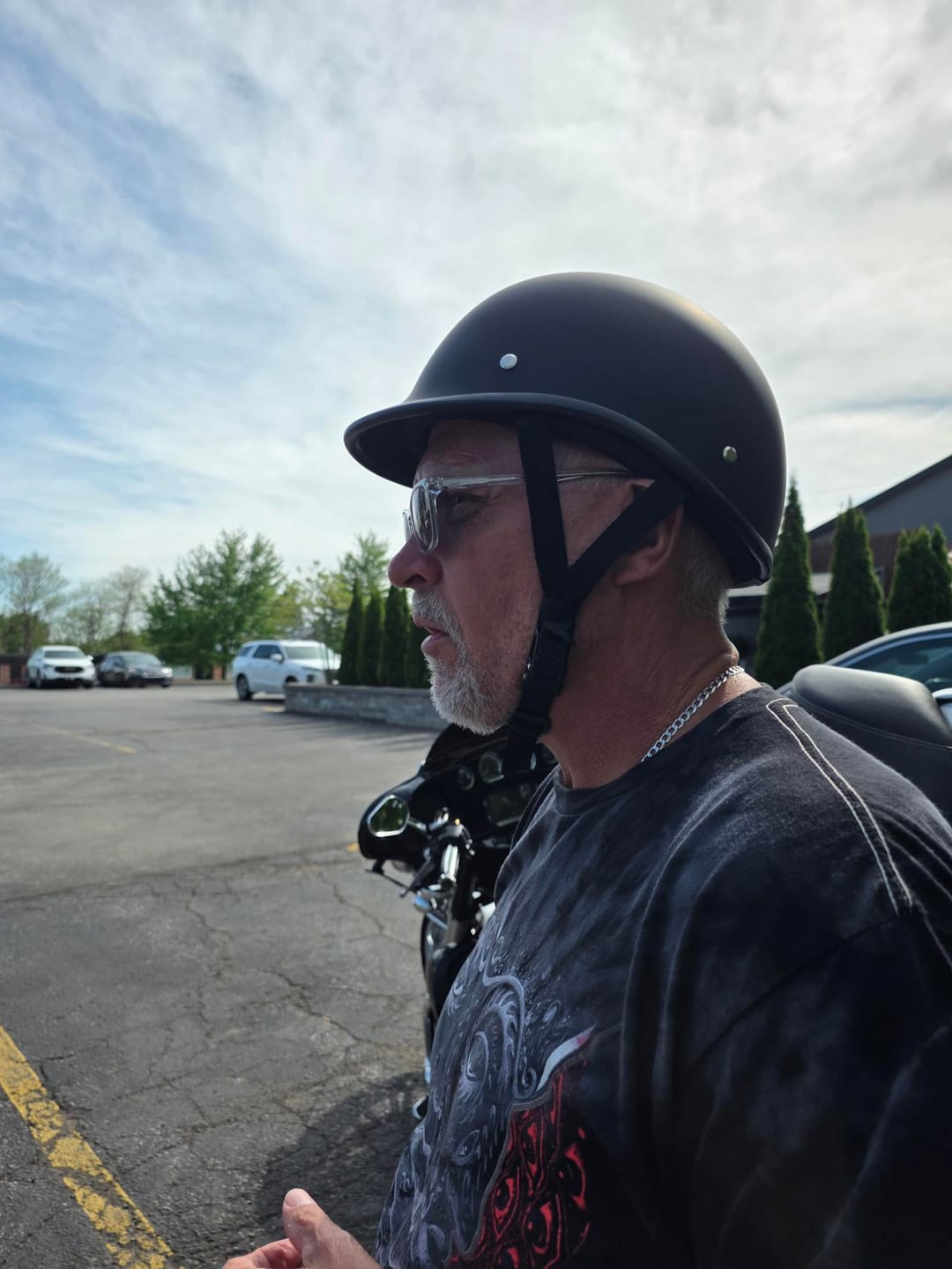 Customer photo review of Low Profile Reversible DOT Polo Helmet / Matte Black