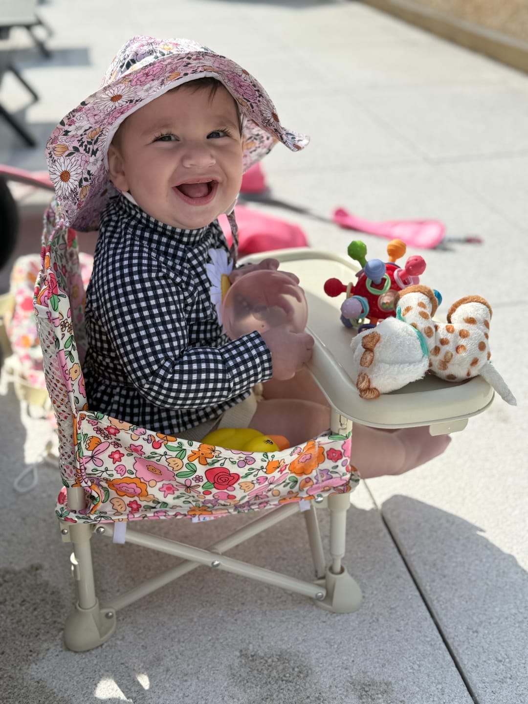 Customer photo review of Paloma portable booster chair V2