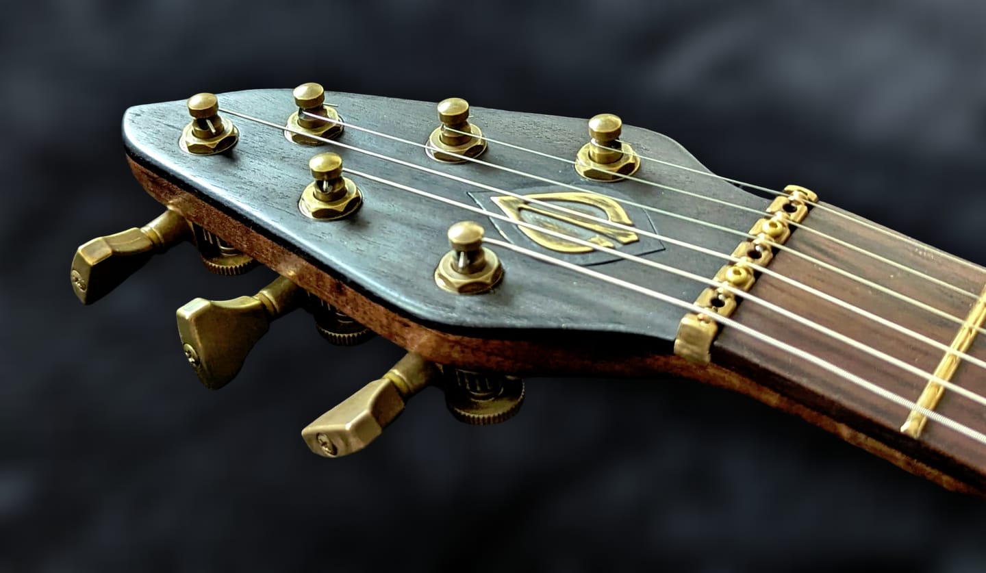 Customer photo review of Guitar Tuner Upgrade Kit for 3+3 Headstocks (10mm Post Holes)