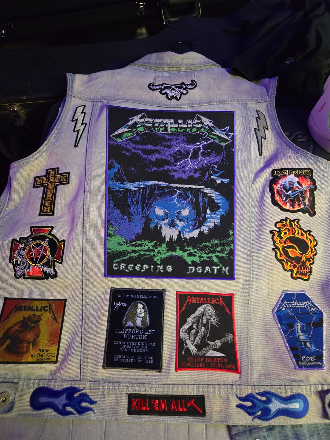 Customer photo review of Metallica - Creeping Death - Backpatch