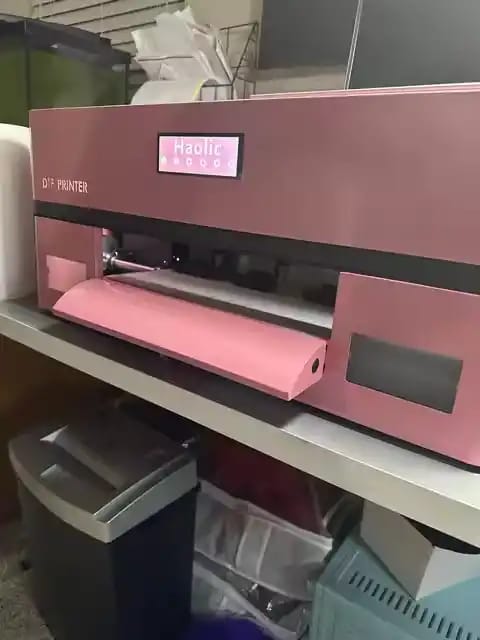 Customer photo review of Haolic 13" Pink A3 XP-1 Pro DTF Printer