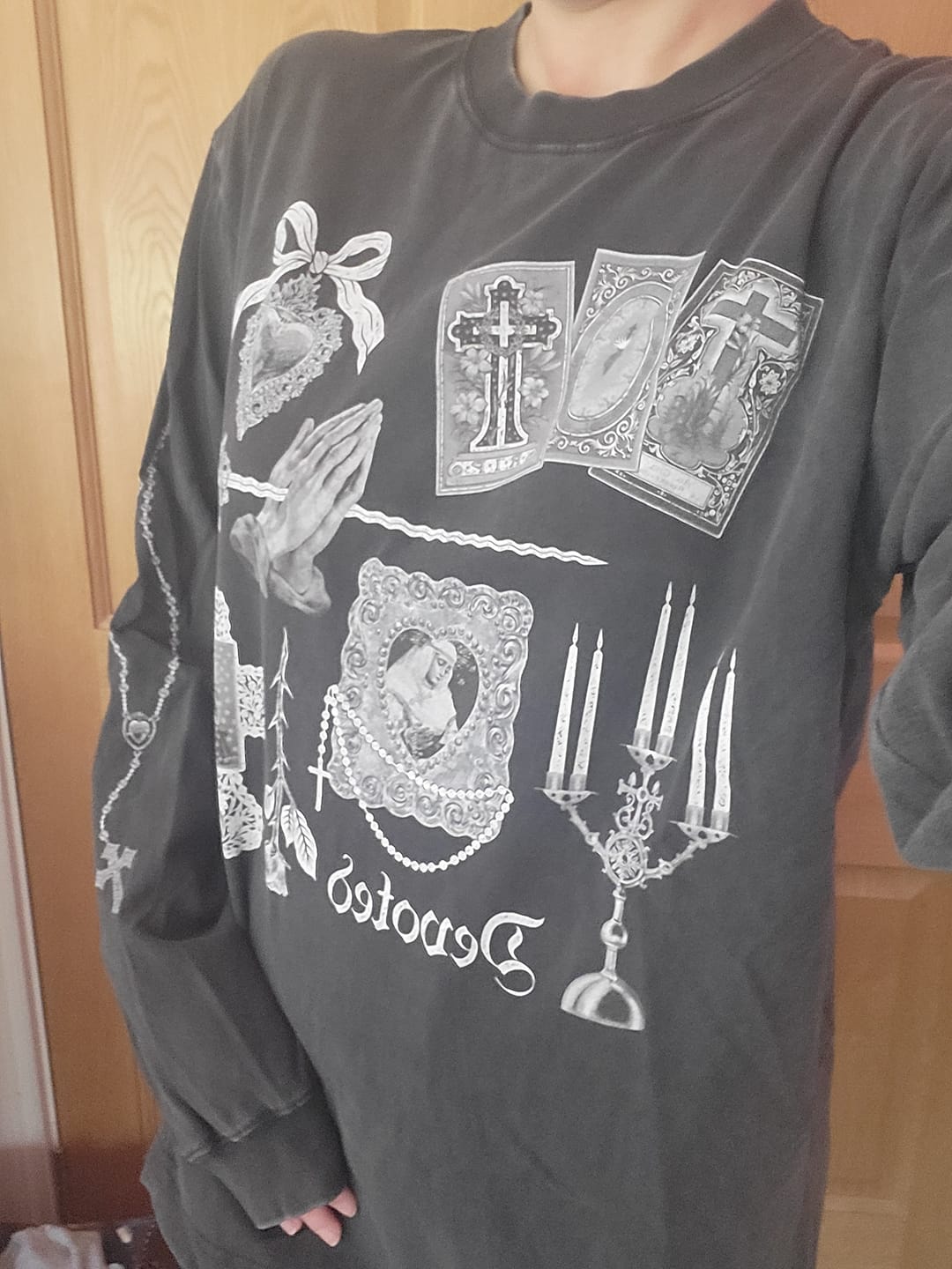 Customer photo review of Devoted Oversized Long Sleeve