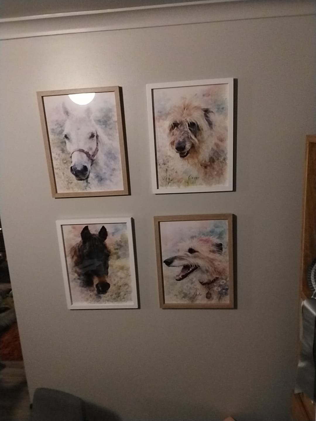 Customer photo review of Personalised Poster With Dog or Cat - Watercolour