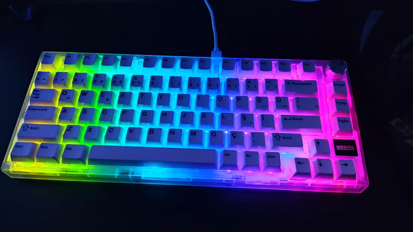 Customer photo review of Wraith W75 V2 Klavye (Manyetik Switch / HE)