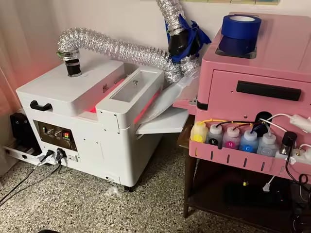 Customer photo review of Haolic 13" Pink A3 XP-1 Pro DTF Printer