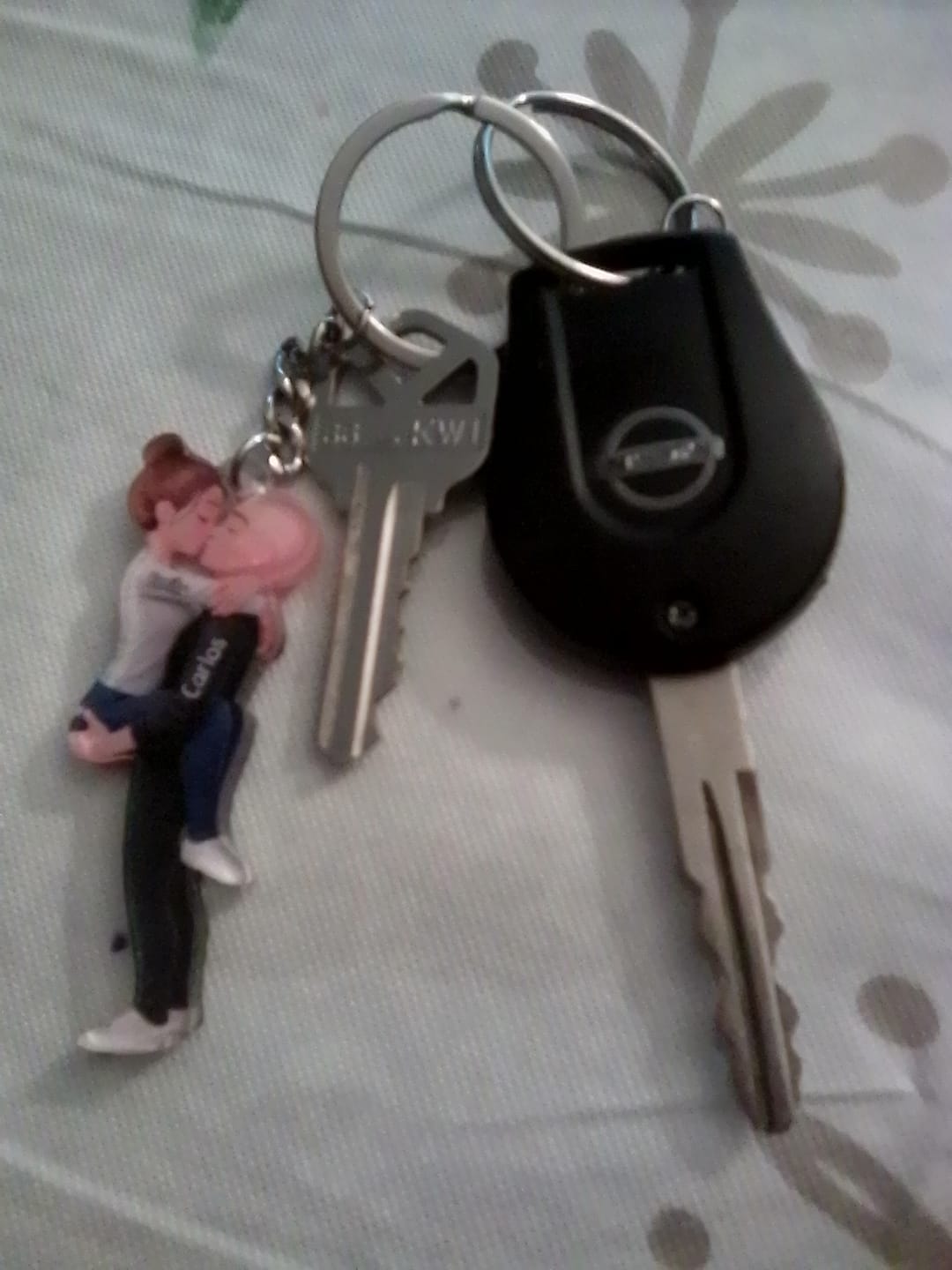 Customer photo review of Kissing Couple - Personalized Keychain, Gift for Couple