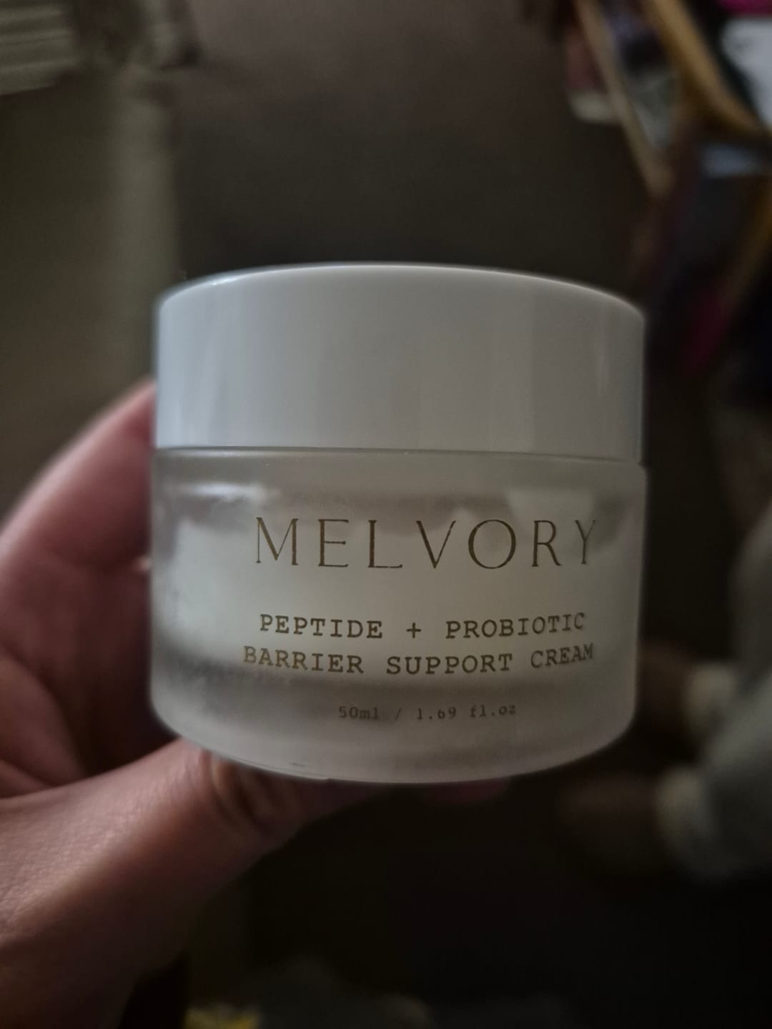 Customer photo review of Peptide + Probiotic Barrier Support Cream