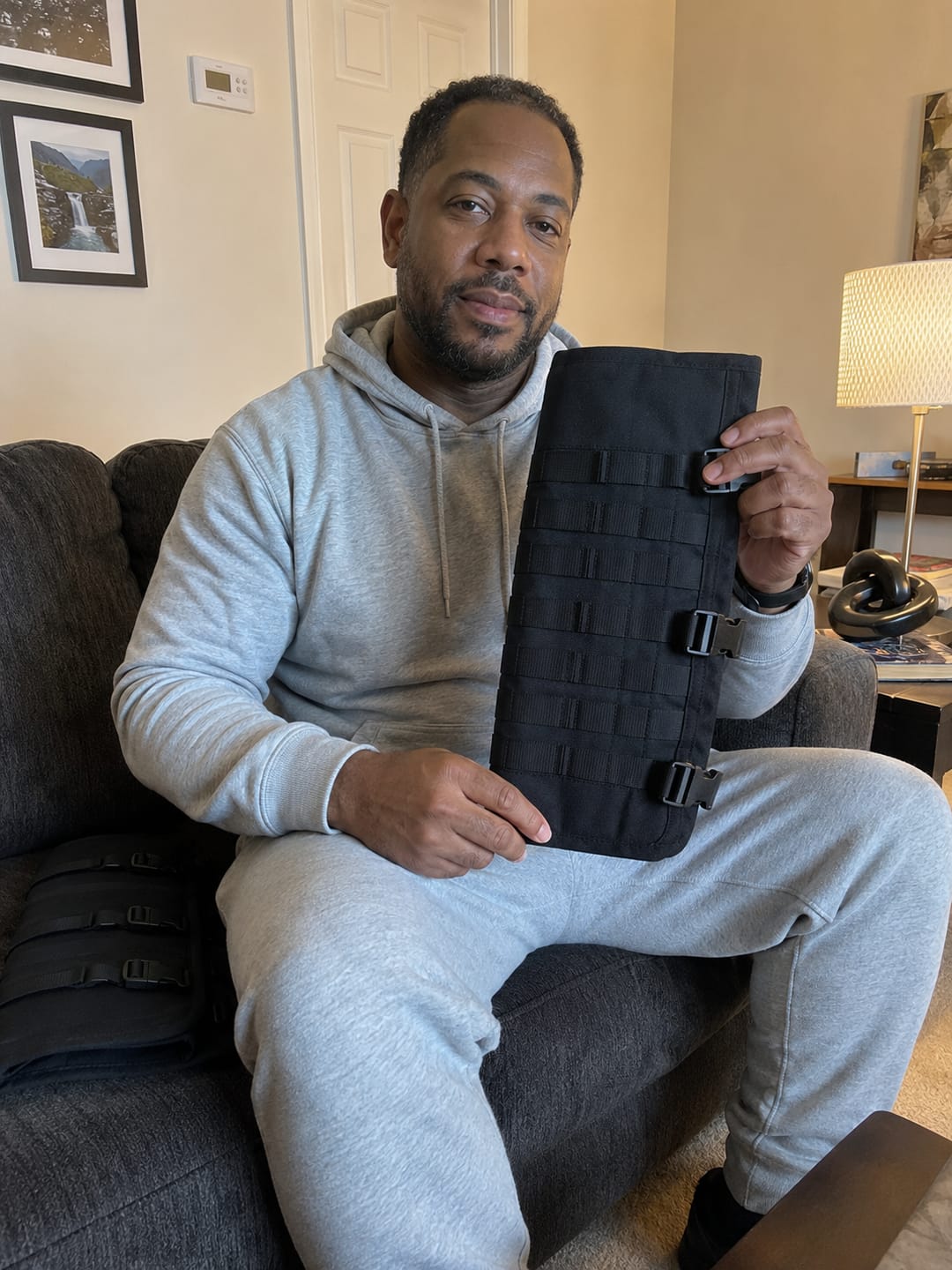 Customer photo review of Tactical Leg Gaiters|Snake & Thorn Proof