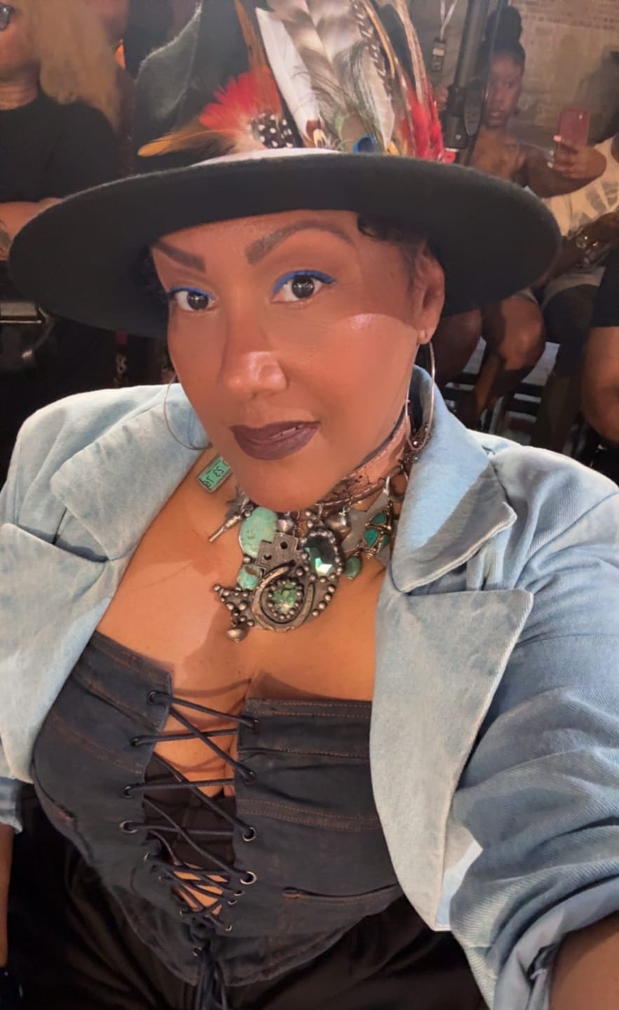 Customer photo review of High Desert Leather Choker