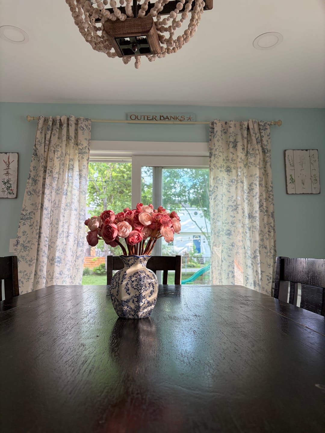 Customer photo review of Amelie Floral Linen Blend Curtains
