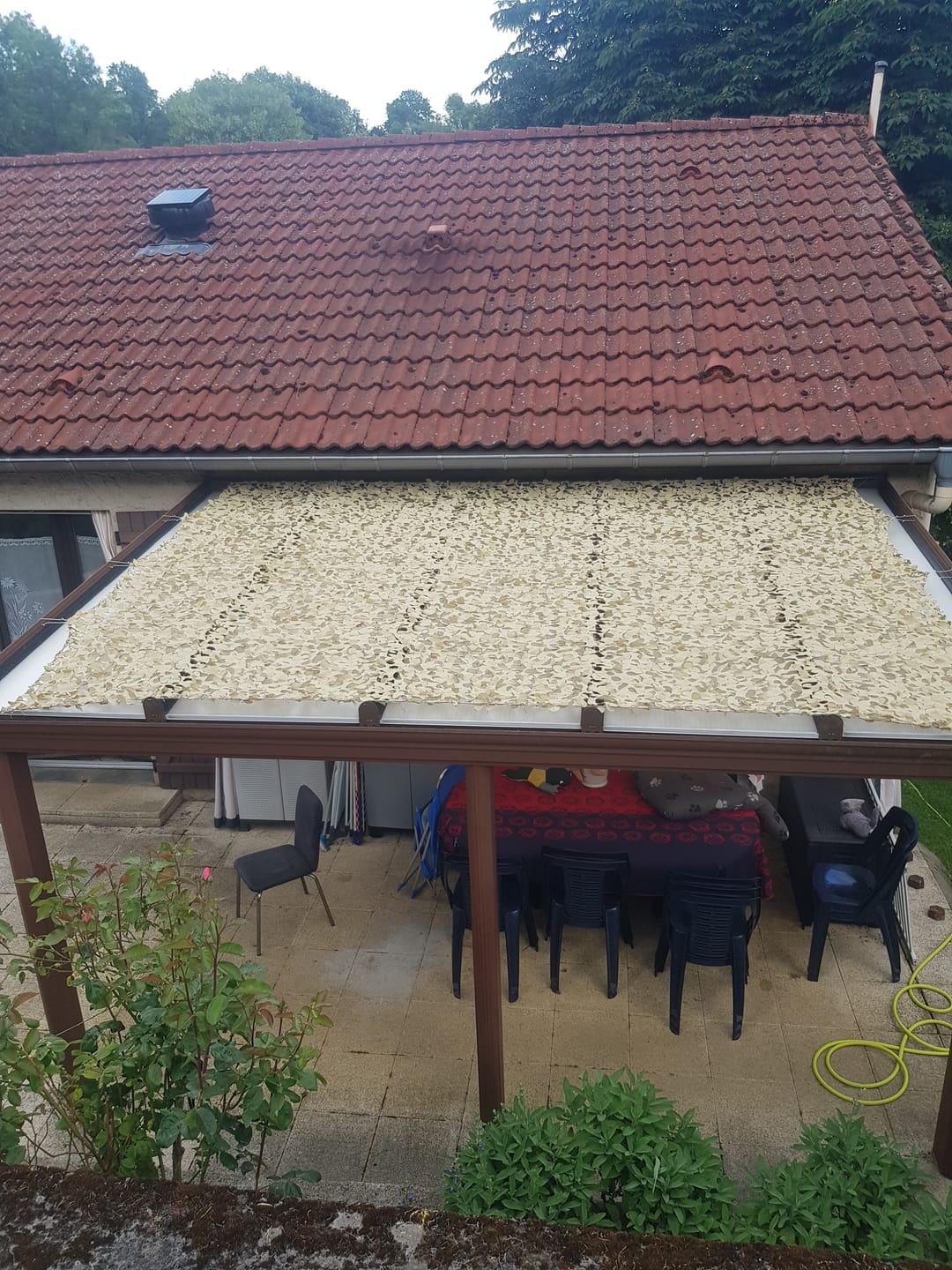 Customer photo review of Filet de camouflage renforcé câble acier