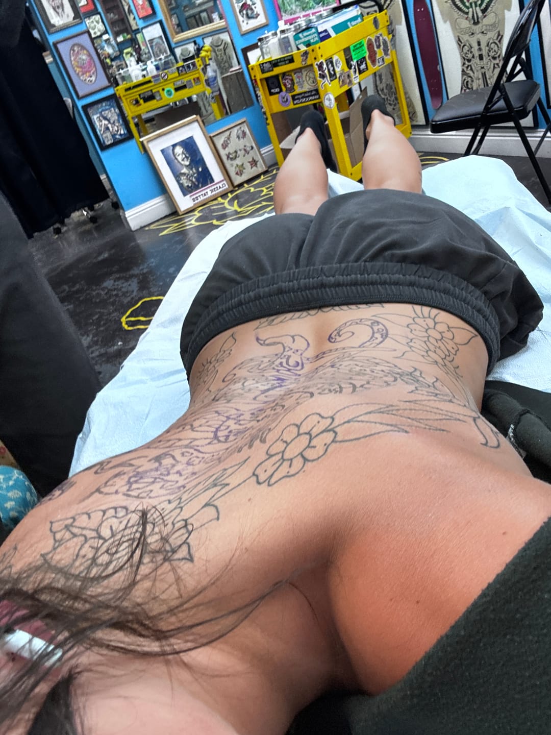 Customer photo review of Painless Tattoo Numbing Cream