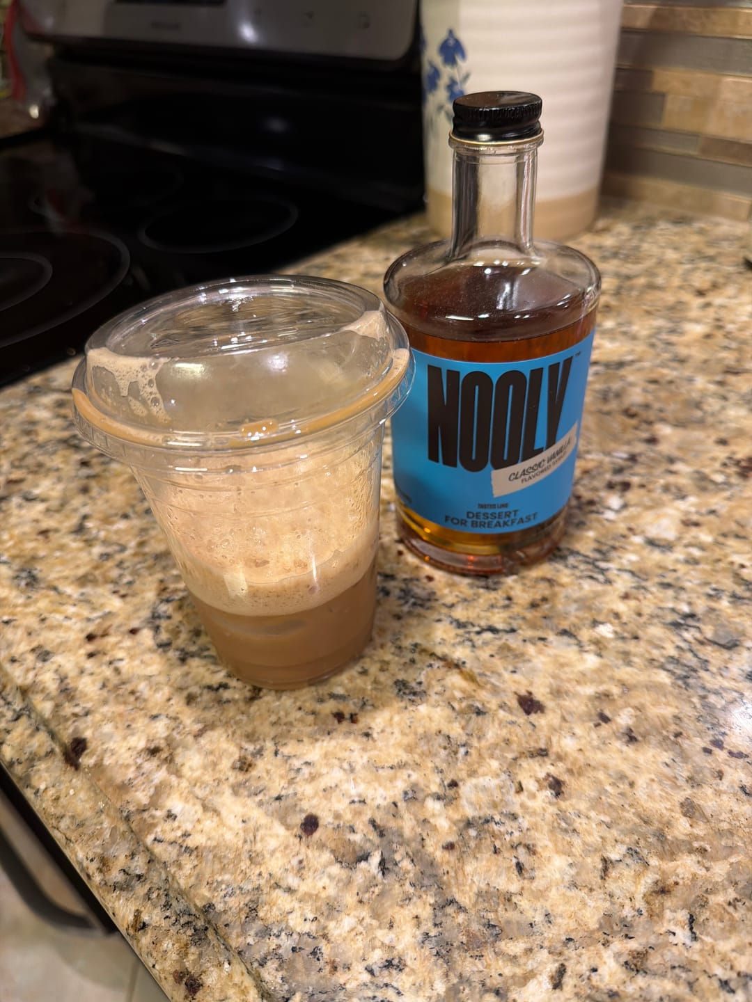 Customer photo review of Vanilla Coffee Syrup