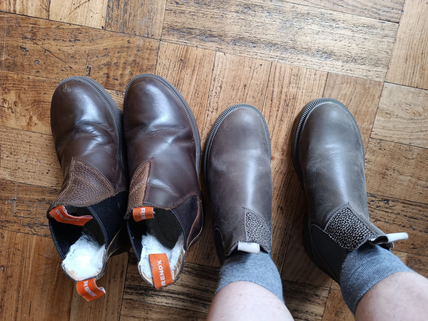 Customer photo review of Botín Original 2 Gris Claro Mujer