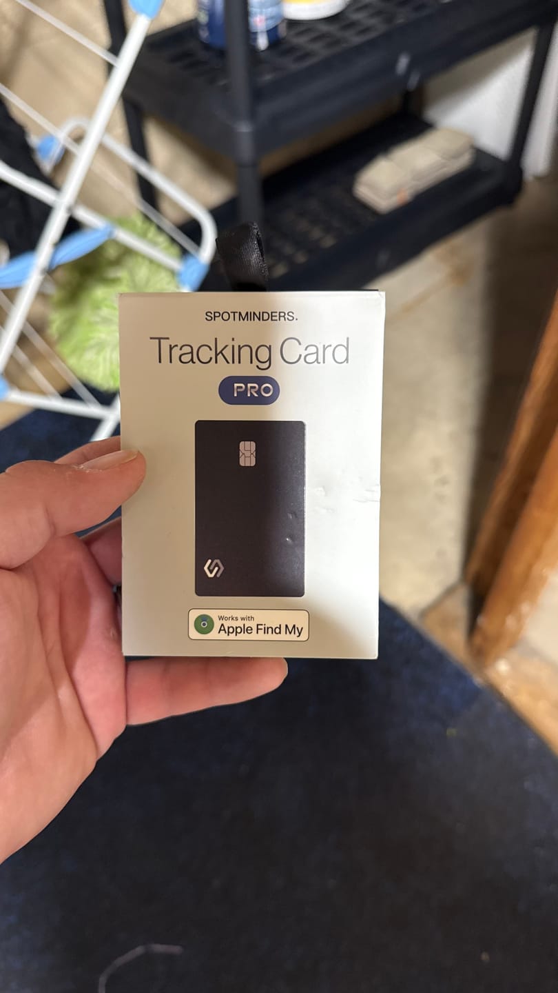 Customer photo review of SPOTMINDERS. Tracking Card PRO