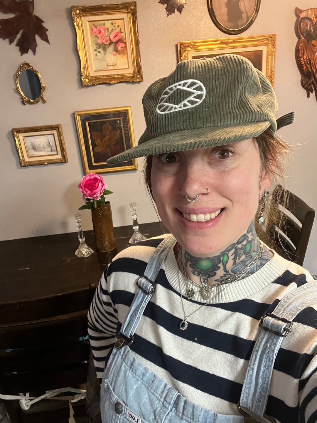 Customer photo review of If You Knit Corduroy Hat
