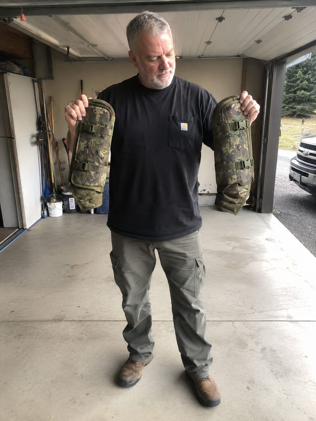 Customer photo review of Tactical Leg Gaiters|Snake & Thorn Proof