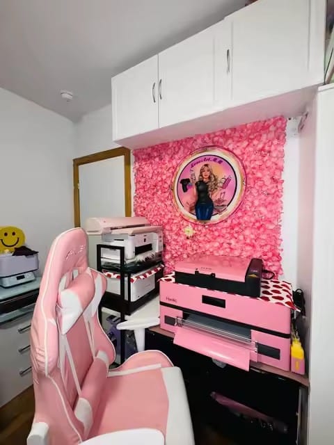 Customer photo review of Haolic 13" Pink A3 XP-1 Pro DTF Printer