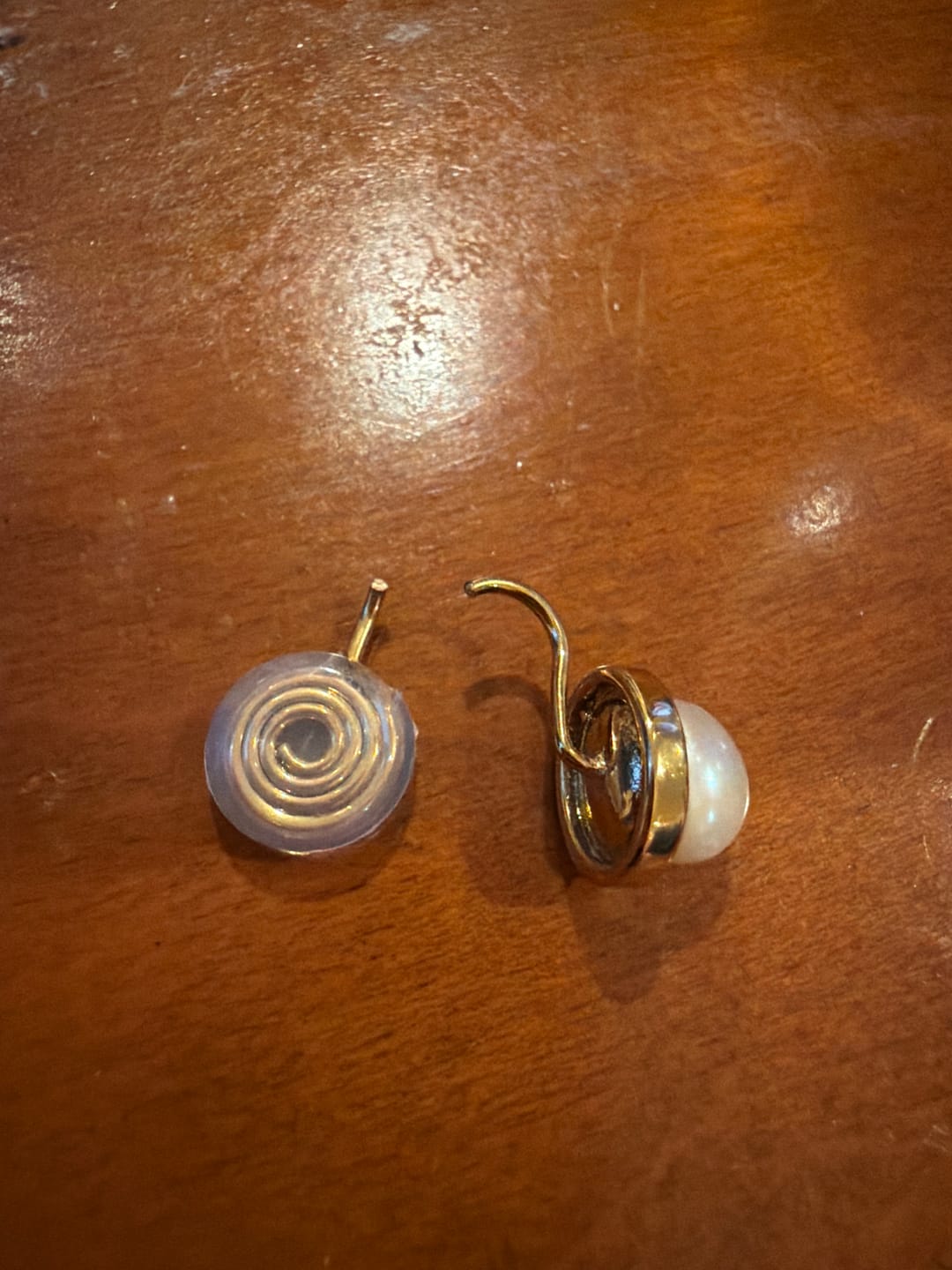Customer photo review of Genevieve Clip On Earrings in Gold