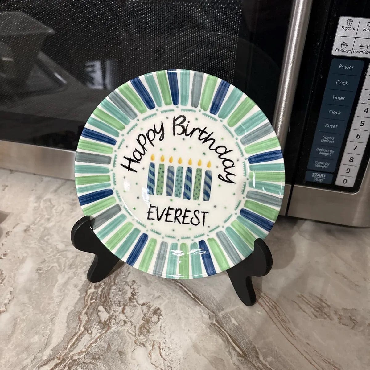 Customer photo review of Personalized Birthday Plate Gift D22THP0