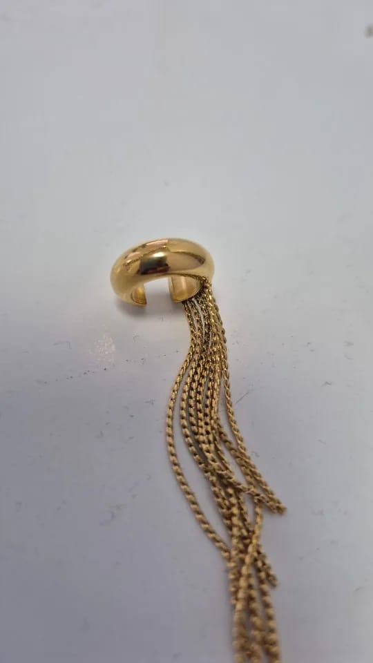 Customer photo review of Nova Tassel Ear Cuff