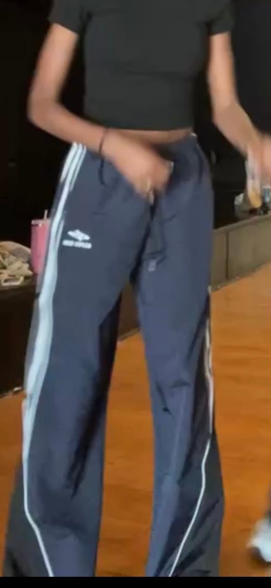 Customer photo review of Aelfric Eden Contrast Side Baggy Track Pants