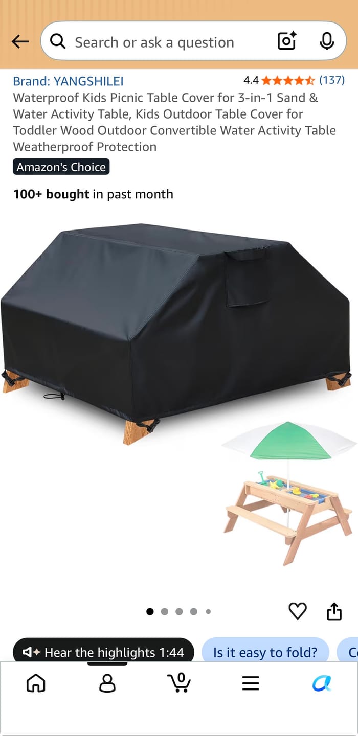 Customer photo review of Mojave | Picnic & Sand Table