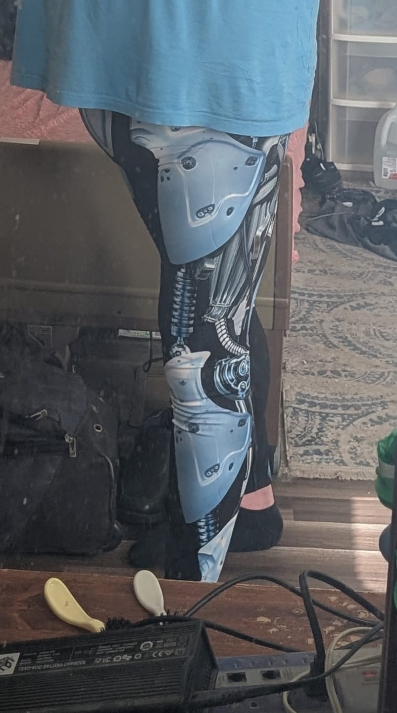 Customer photo review of 3D Robotic Men's Leggings
