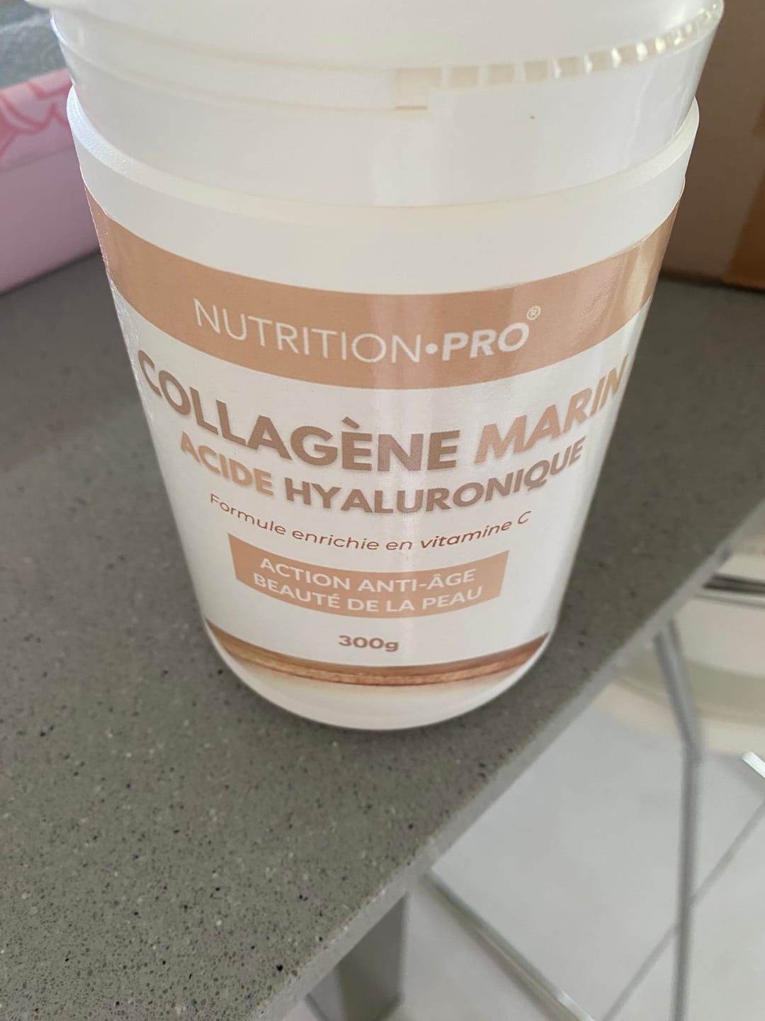 Customer photo review of COLLAGÈNE MARIN NATICOL® / ACIDE HYALURONIQUE (EN POUDRE) - 300G