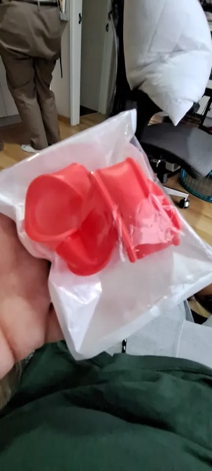 Customer photo review of Curved Silicone Hair Trimming Tool DIY Fade Haircut Template Barber Neckline Shaving Headband for Home Haircuts