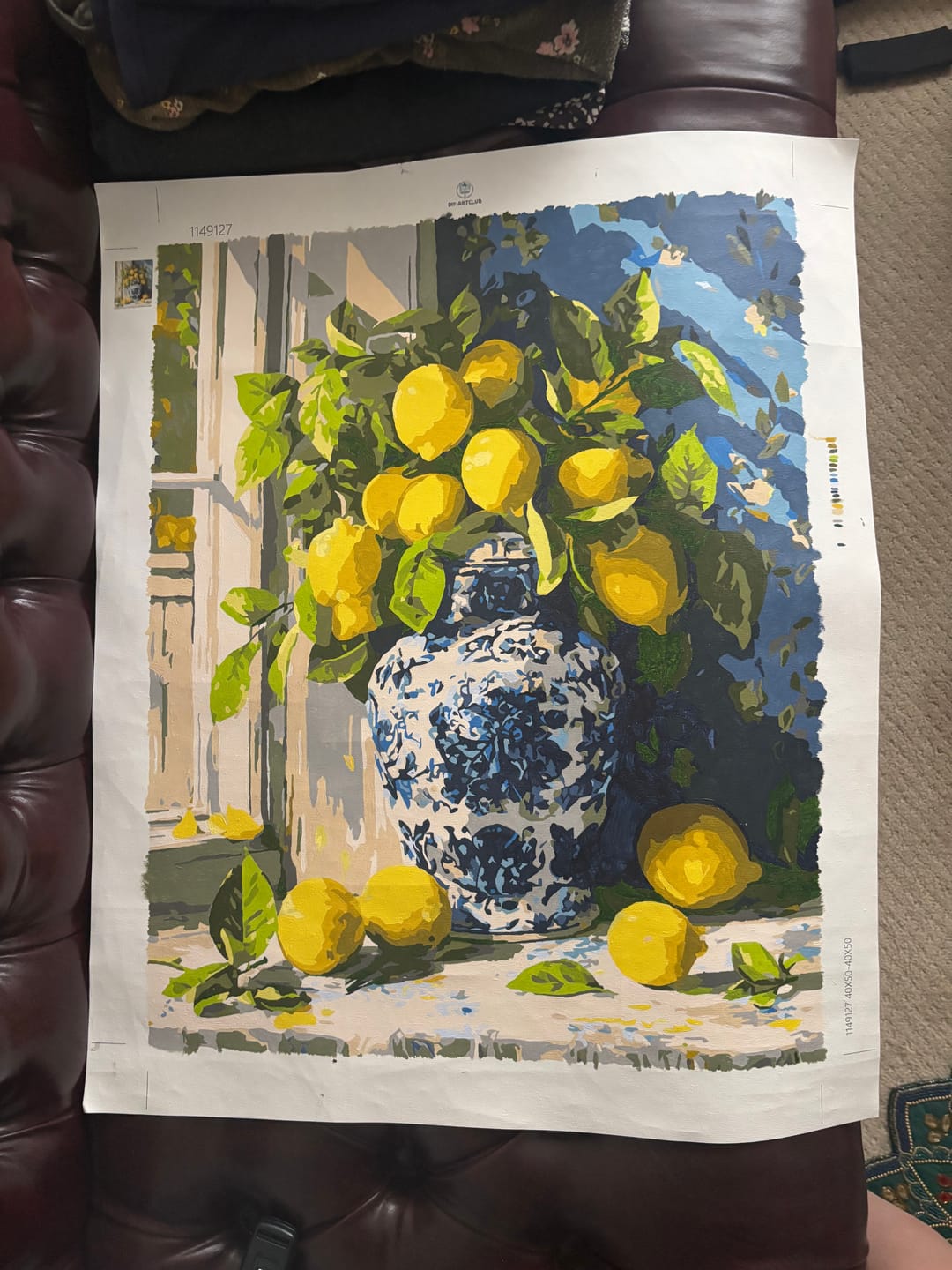 Customer photo review of Lemon bouquet | Paint by Number