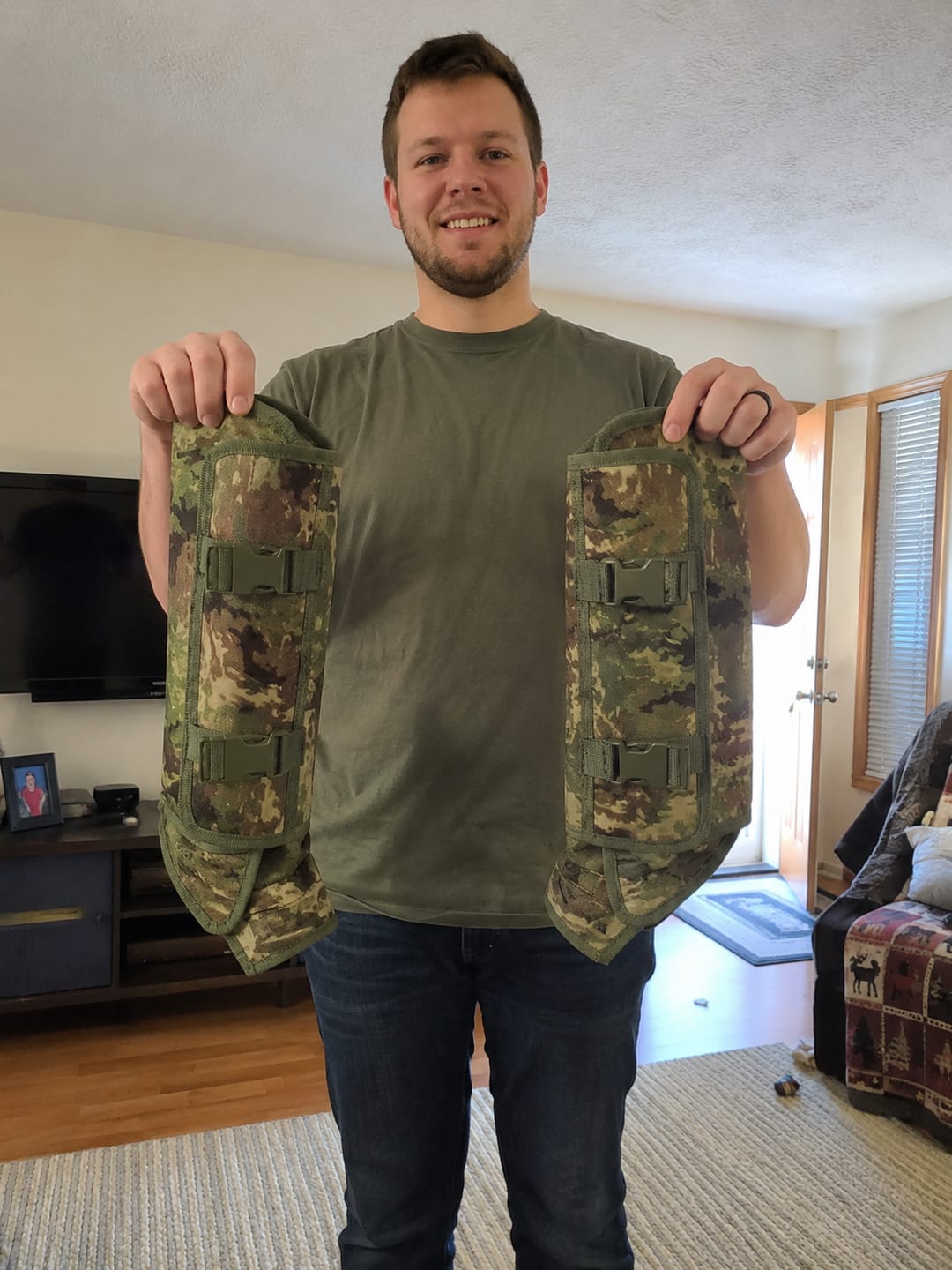 Customer photo review of Tactical Leg Gaiters|Snake & Thorn Proof