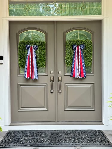Customer photo review of American Heritage Wreath Ribbon