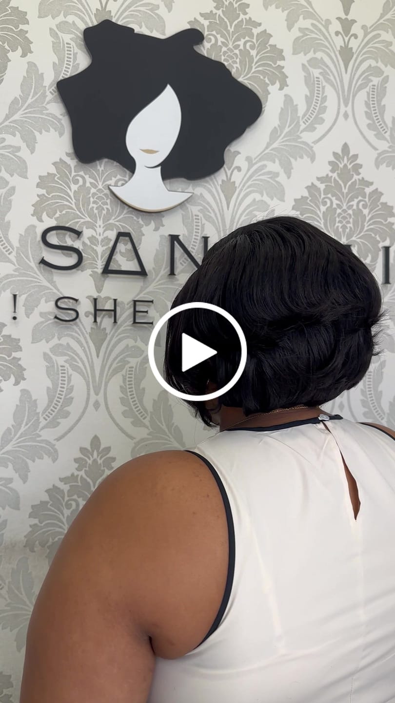 Customer video review of 8" Tammy Double Drawn Wig- 5x5 Lace Closure|Black