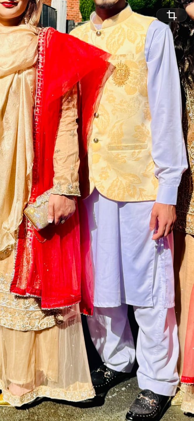 Customer photo review of ZN2953A White Readymade Father & Son Salwar Kameez