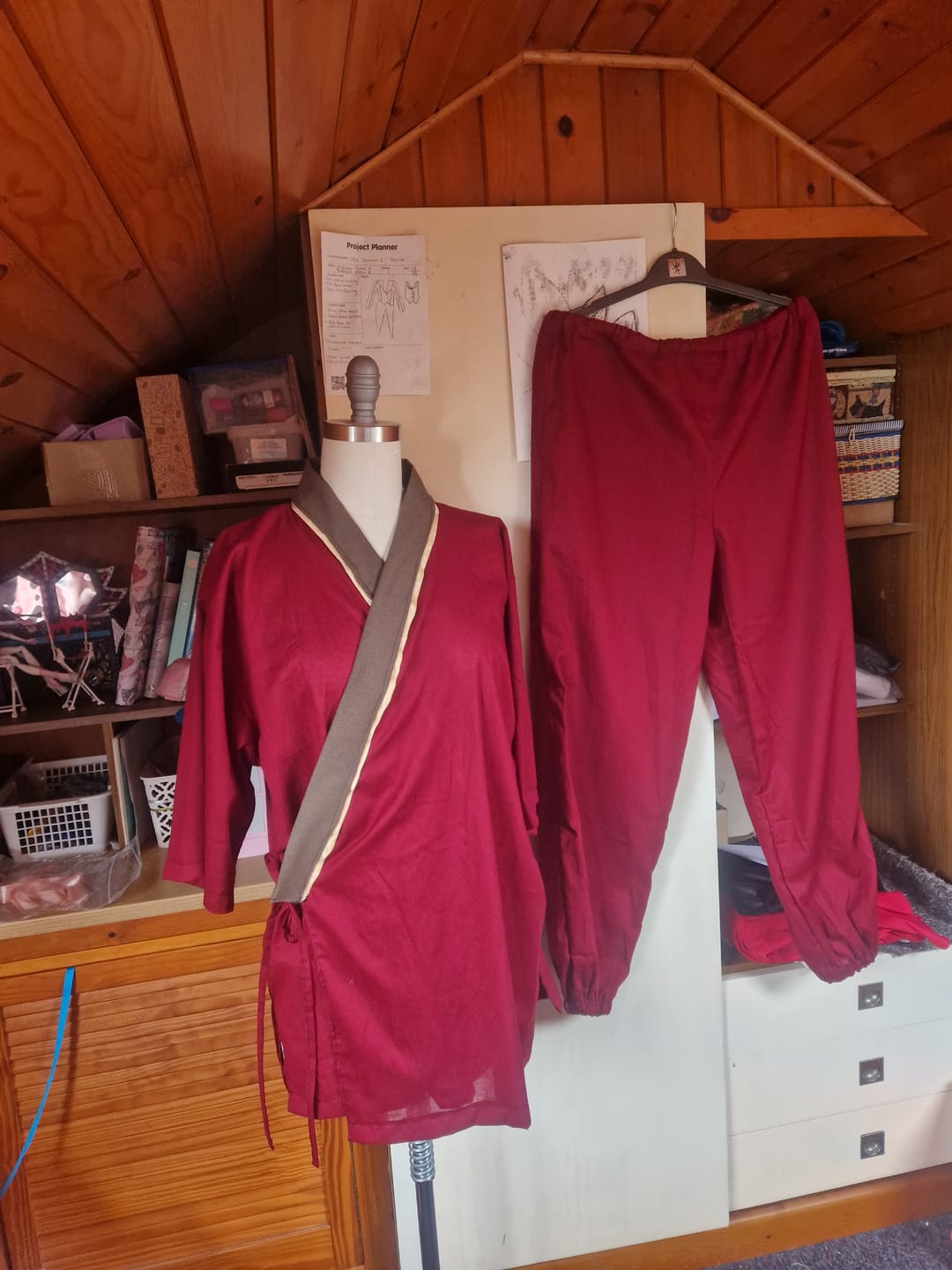 Customer photo review of Soft Cotton Muslin - Maroon (Colour: 82) 44" Wide