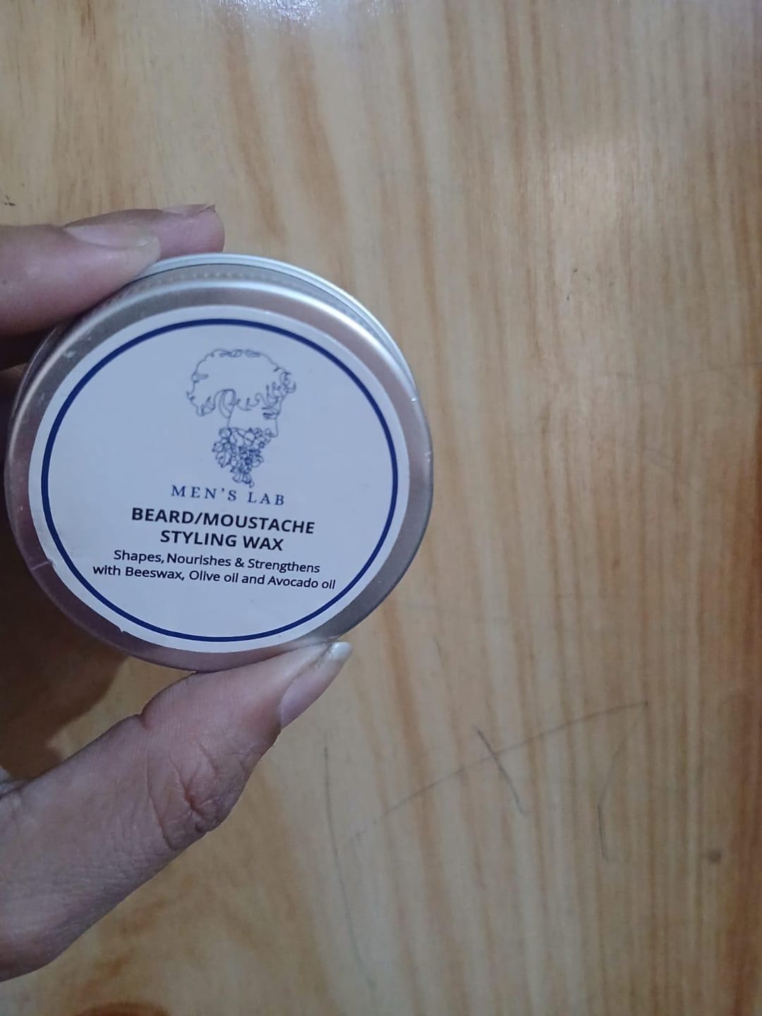 Customer photo review of Anti hairfall & beard care Bundle (Anti Hair Fall Serum + Beard/Moustache Wax)