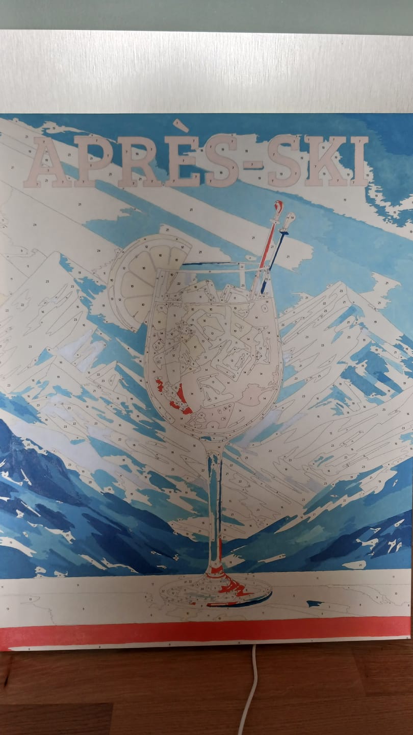 Customer photo review of Après-Ski Aperol | Paint by Number