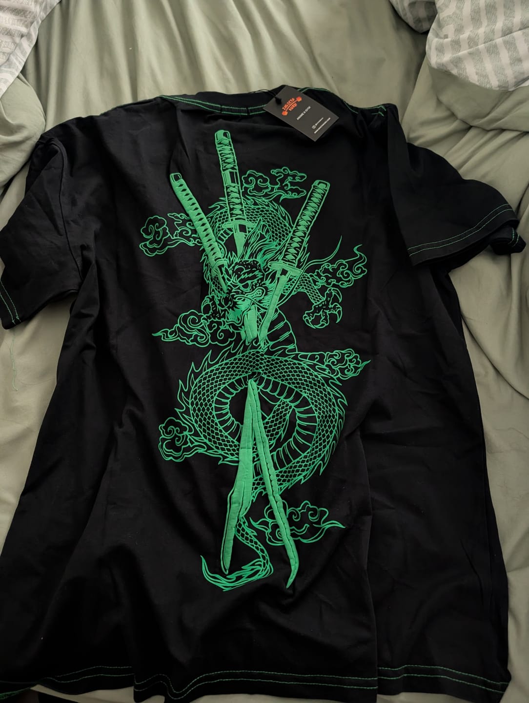 Customer photo review of Ghost Katana T-Shirt