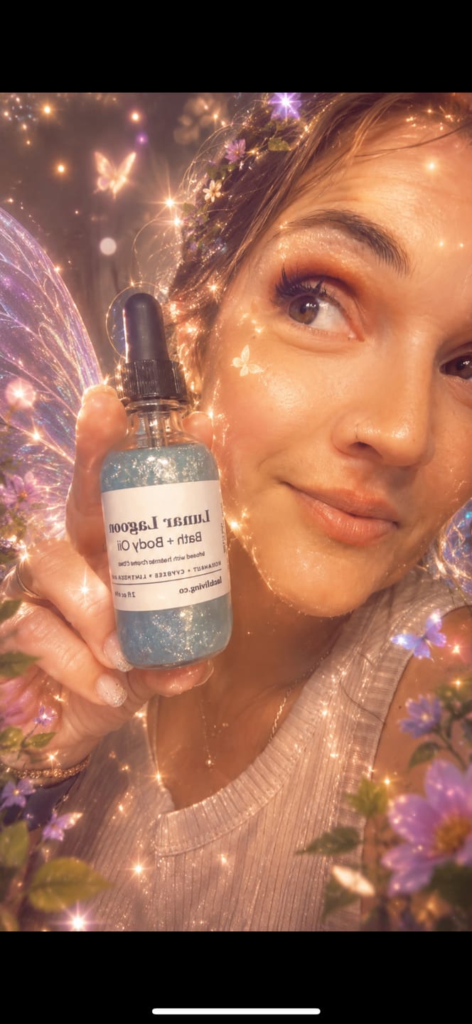 Customer photo review of Lunar Lagoon Bath & Body Oil