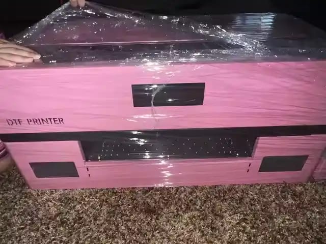 Customer photo review of Haolic 13" Pink A3 XP-1 Pro DTF Printer