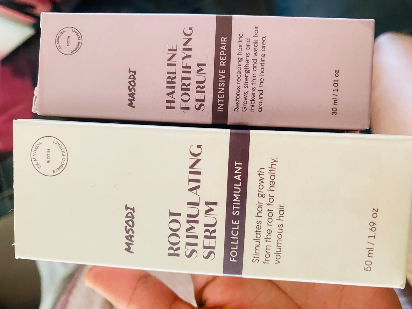 Customer photo review of Scalp Serum Set - Minoxidil