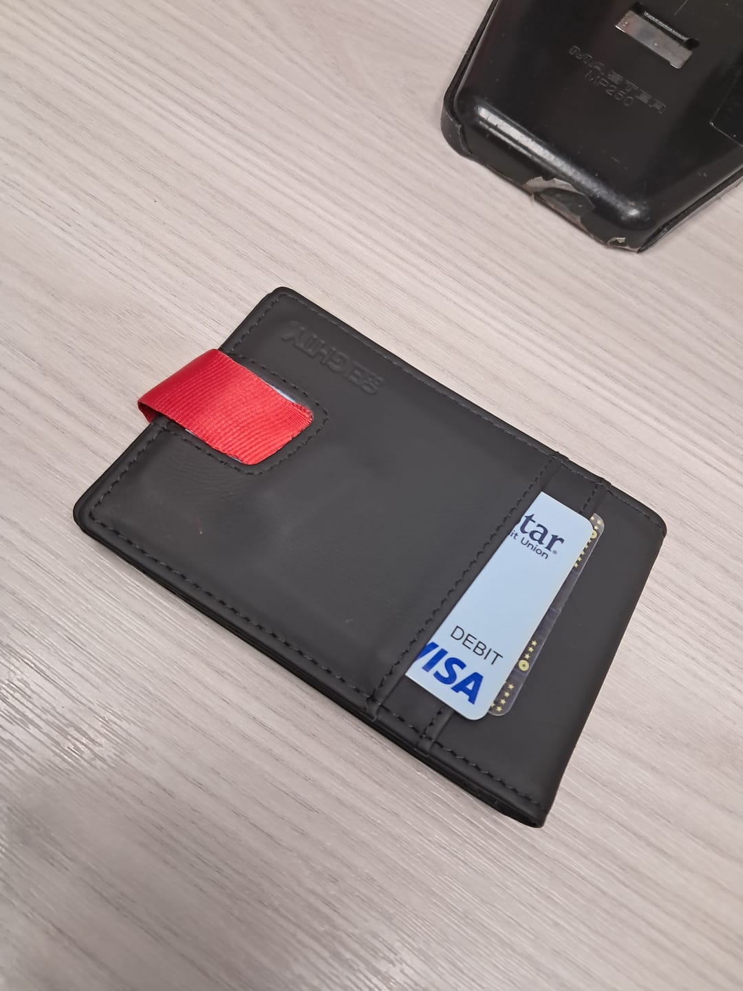 Customer photo review of 80Eighty® Matte Black Leather Wallet